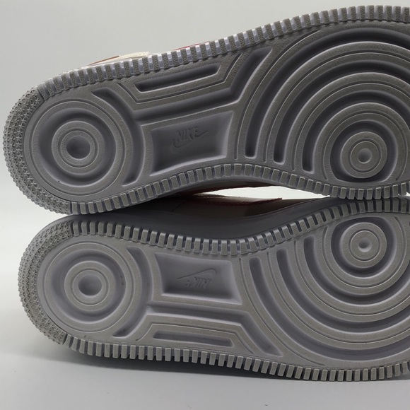 USED Women’s Nike Air Force 1 Shadow Phantom Red Stardust DZ1847-001 No Box - Picture 7 of 7